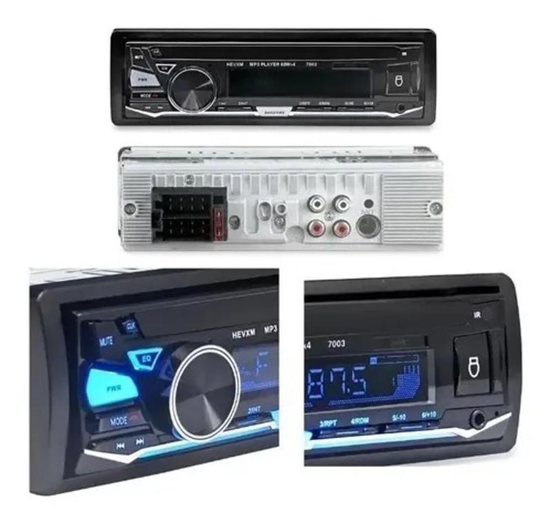 radio mega sonic ,frente removível 7 cores ,bluetooth,controle